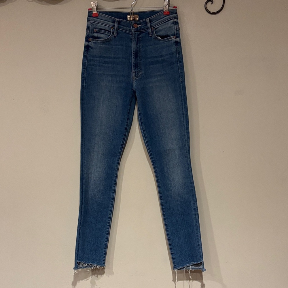 Mother The stunner zip ankle step gray size 26 Classic  Jeans